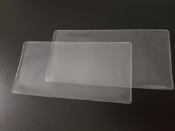 ETUI 110X220MM TRANSPARANT PAK 100+ KORTE ZIJDE OPEN / 0.14MM