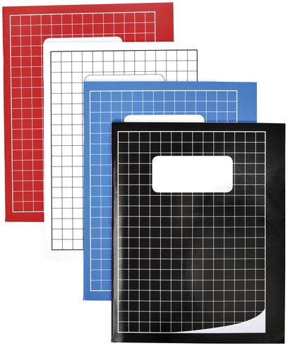 Schrift Qbasic 210x165mm ruit 10mm 80blz 70gr assorti-2