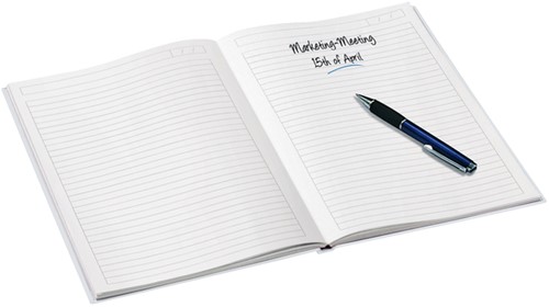 Notitieboek Leitz WOW A4 160blz 90gr lijn wit-2