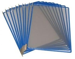 TARIFOLD SHOWTAS A4 BLAUW {DOOS 10 STUKS]
