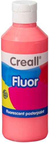 Plakkaatverf Creall fluor 04 rood 250 ml