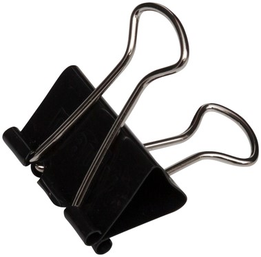 Papierklem MAUL 215 foldback 25mm capaciteit 9mm zwart 12 stuks-2