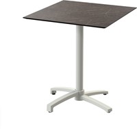 VEBA X Cross terrasstafel 70x70 cm vierkant - Midnigt Marble - Zand