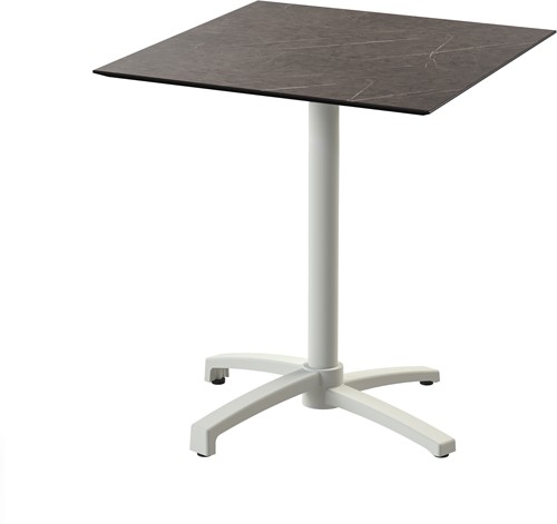 VEBA X Cross terrasstafel 70x70 cm vierkant - Midnigt Marble - Zand
