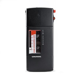 GRUNDIG SH24 STENORETTE MOBIEL ++ INCL.1 STENO 30 CASSETTE EN LEREN TAS