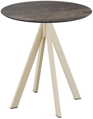 VEBA Infinity terrastafel Ø70 cm (rond) - Riverwashed wood - Zand