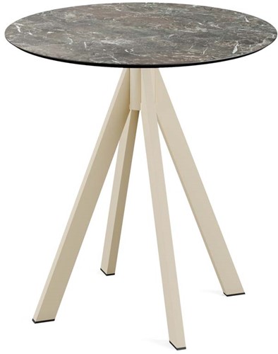 VEBA Infinity terrastafel Ø70 cm (rond) - Galaxy Marble - Zand