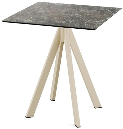 VEBA Infinity terrastafel 70x70cm (vierkant) - Galaxy Marble - Zand