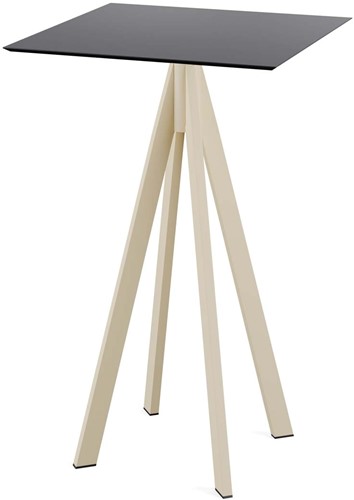 VEBA Infinity statafel 70x70cm (vierkant) - Zwart - Zand
