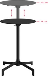 VEBA Versa terras/statafel ø60 cm (verstelbaar)