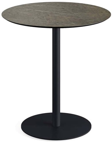 VEBA Urban terrastafel Ø70 cm (rond) - Midnigt Marble - Zwart