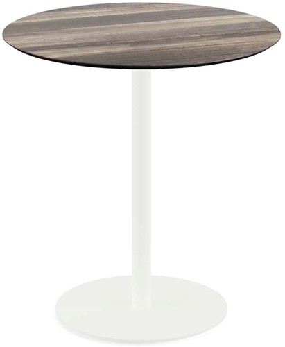 VEBA Urban terrastafel Ø70 cm (rond) - Tropical wood - Wit