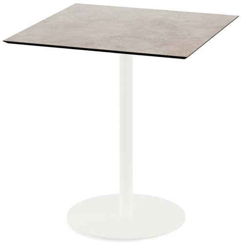 VEBA Urban terrastafel 70x70cm (vierkant) - Moonstone - Wit