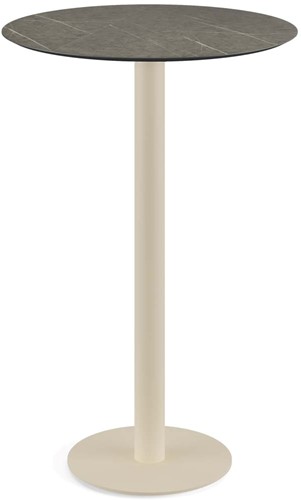 VEBA Urban statafel Ø70 cm (rond) - Midnigt Marble - Zand