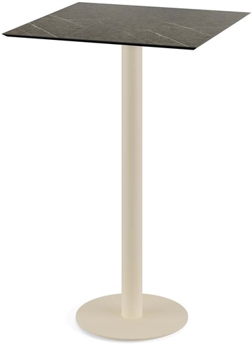 VEBA Urban statafel 70x70cm (vierkant) - Midnigt Marble - Zand