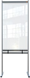 Scheidingswand Nobo vrijstaand doorzichtig PVC 78x206cm