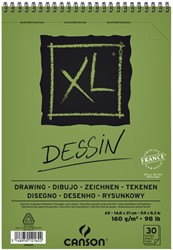 Tekenblok Canson XL dessin A5 30v 160gr spiraal