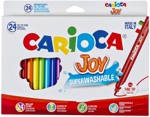 Viltstiften Carioca Joy set à 24 kleuren