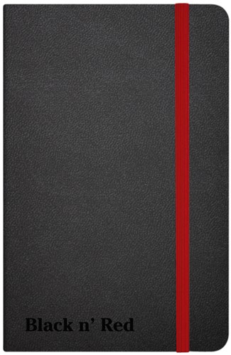 Notitieboek Oxford Black n' Red 72vel A6 lijn 1 Stuk