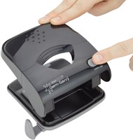 Perforator Rapesco Germ-Savvy Less Effort Eco X5-40ps antibacterieel 2-gaats zwart-3