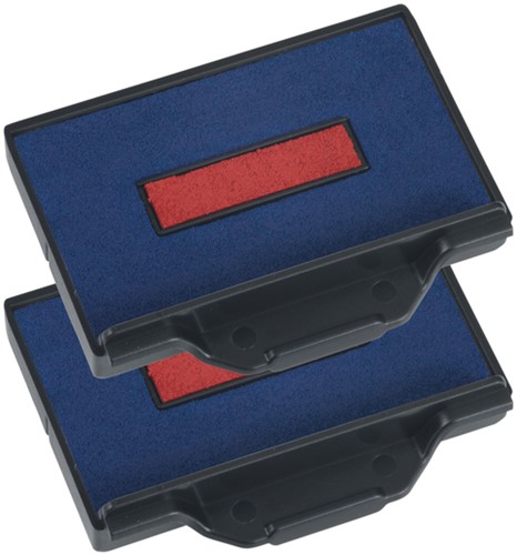Stempelkussen Trodat 6/53/2 2 stuks blauw rood-2