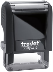 Tekststempel Trodat Printy 4910 personaliseerbaar zw 2regels 26x9mm