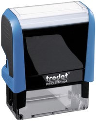 Tekststempel Trodat Printy 4912 Typo zw 4regels 47x18mm