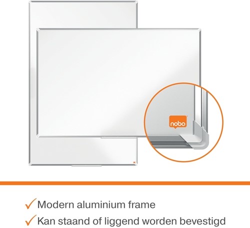 Whiteboard Nobo Premium Plus 90x120cm staal-15