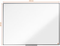 Whiteboard Nobo Essence magnetisch 90x120cm staal-1