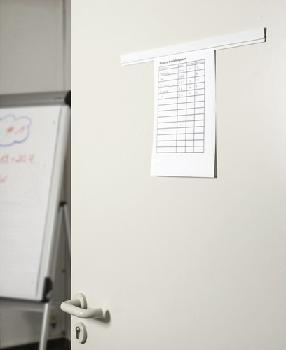 Wandlijst MAUL Express papierrail 50cm zelfklevend wit-3