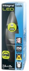 Led kaardlamp E14 2700K warm wit 2W 250lumen