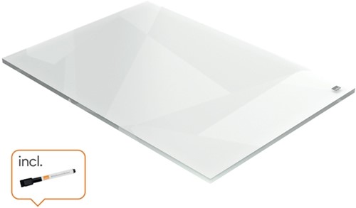 Notitiebord Nobo transparant acryl A4-3