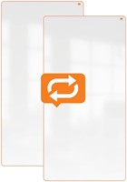 Whiteboard Nobo Move & Meet 90x180cm oranje-7