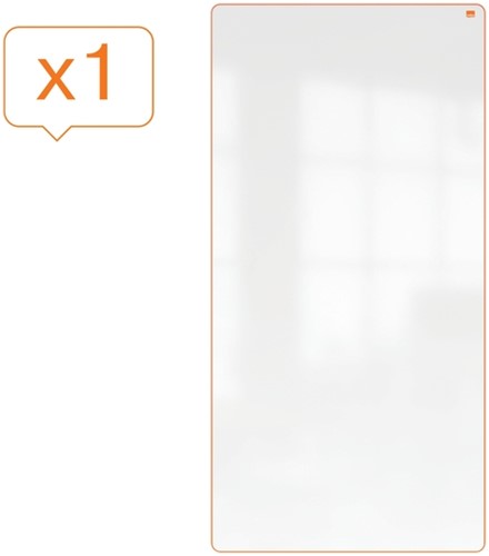 Whiteboard Nobo Move & Meet 90x180cm oranje-3