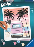 Schilderen op nummers CreArt Beach life
