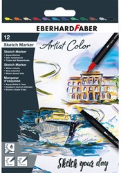 Sketch marker Eberhard Faber 12 stuks assorti