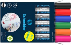 Whiteboardmarker Schneider Maxx 290 rond 2-3mm assorti doos à 5+1 gratis