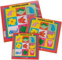 Vouwblaadjes vierkant 12x12cm 65gram assorti 90 vel-1