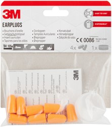 Oordoppen 3M 1100 met opbergdoos 4 paar 94-105db