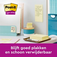 Memoblok Post-it Z-Note S350 Super Sticky 76x127mm geel 12 stuks-1