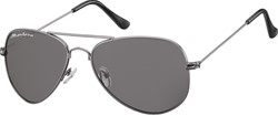 Zonnebril Montana met smoke glas staalkleurig