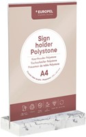 Kaarthouder Europel A4 Polystone wit