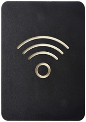Pictogram Europel wifi zwart