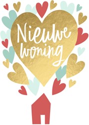 Kaarten adreswijziging nieuwe woning set à 5 kaarten