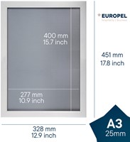 Kliklijst Europel A3 25mm mat wit-1