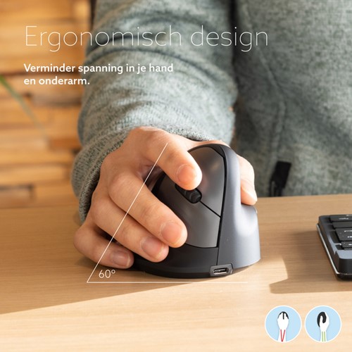 Muis R-Go Ergonomisch HE Break Wireless Rechts S-2