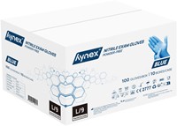 Handschoen Hynex nitril L blauw 3.5g pak à 100 stuks-1