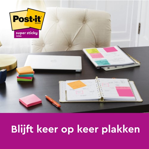 Memoblokdispenser 3M tbv Post-it Z-Note 76x76mm transparant + 12 blok Z-notes-1