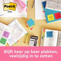 Memoblok 3M Post-it 654 76x76mm Energetic Colours 6 stuks-2