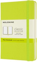 Notitieboek Moleskine pocket 90x140mm blanco hard cover lemon green